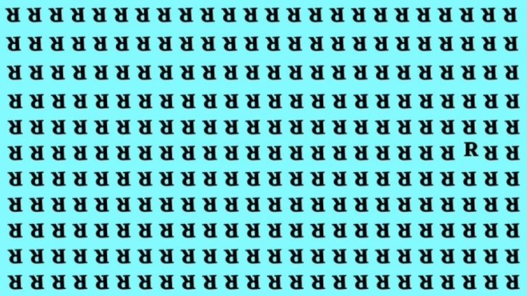 Optical Illusion Visual Test: If you have Eagle Eyes find the R in 15 Secs