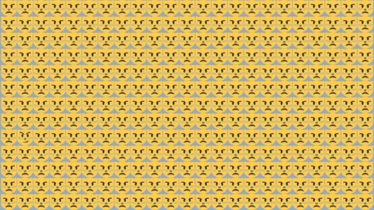 Optical illusion Challenge: Try to identify the Odd Emoji in this picture within 8 seconds