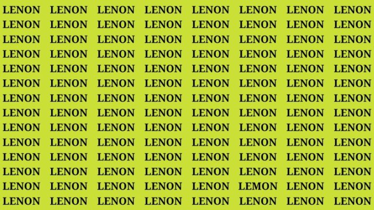 Brain Teaser: If You Have Hawk Eyes Find The Word Lemon In 15 Secs