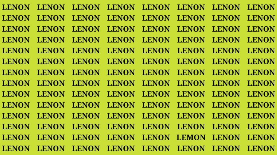 Brain Teaser: If You Have Hawk Eyes Find The Word Lemon In 15 Secs