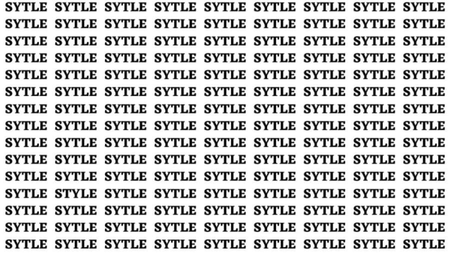 Brain Teaser: If You Have Hawk Eyes Find The Word Style In 15 Secs