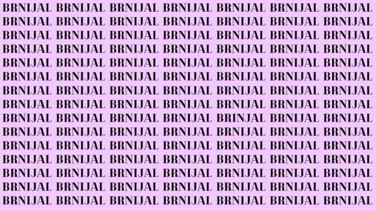 Brain Teaser: If You Have Sharp Eyes Find The Word Brinjal In 20 Secs