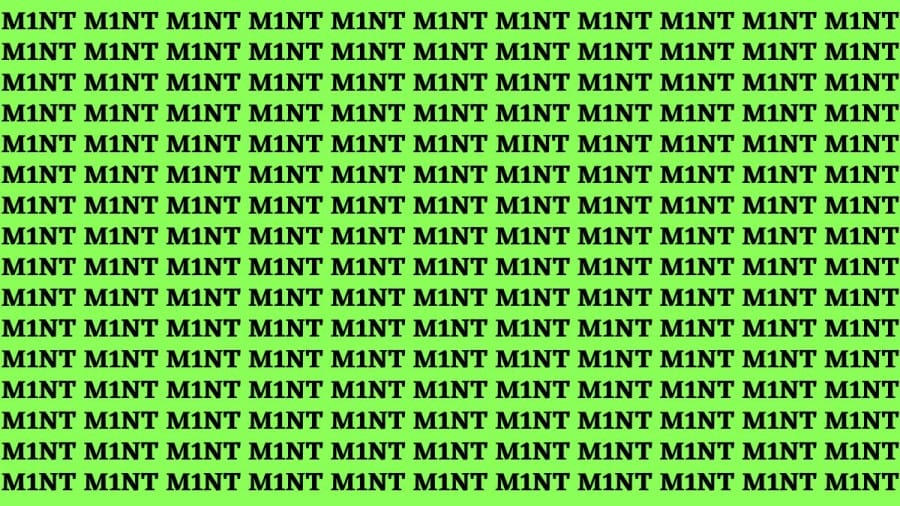 Brain Teaser: If You Have Eagle Eyes Find The Word Mint In 20 Secs