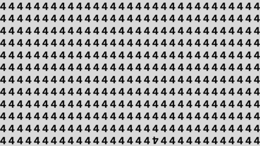 Can You Find the Inverted ‘4’ in this Image within 20 Seconds? Explanation and Solution to the Optical Illusion