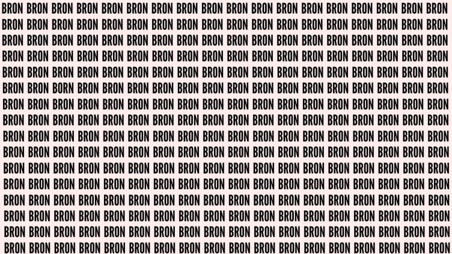 Brain Teaser: If You Have Eagle Eyes Find The Word Born In 15 Secs