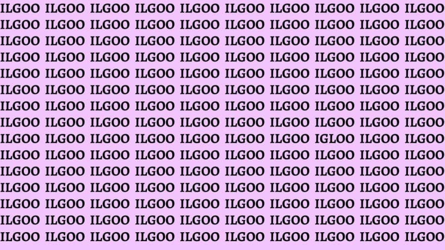 Brain Teaser: If You Have Sharp Eyes Find The Word Igloo In 20 Secs