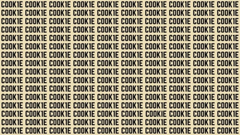 Brain Teaser: If You Have Hawk Eyes Find The Word Cookies In 15 Secs