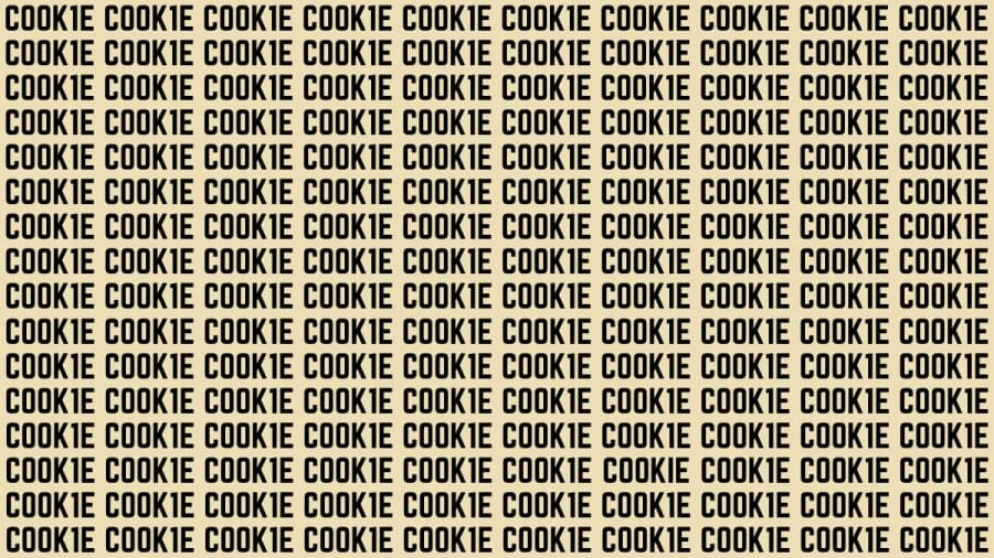Brain Teaser: If You Have Hawk Eyes Find The Word Cookies In 15 Secs