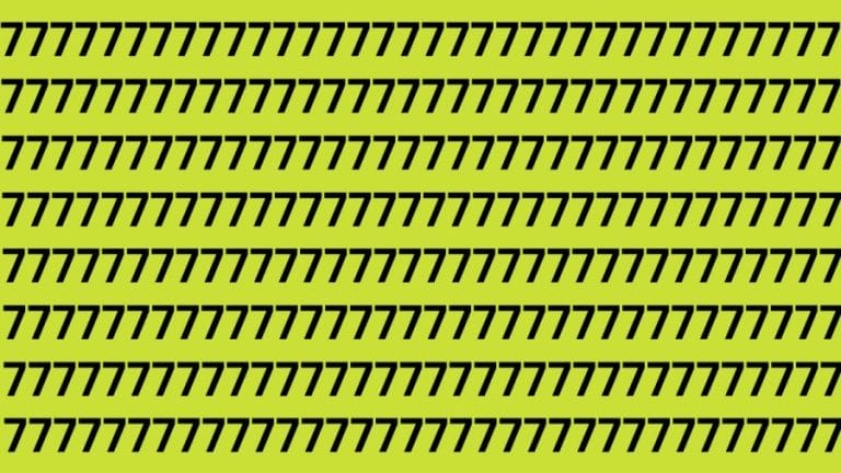 Optical Illusion Brain Test: If You Have Eagle Eyes Find 1 among the 7s within 20 Seconds?