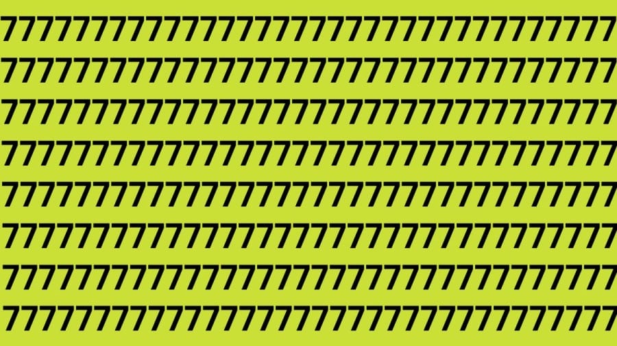 Optical Illusion Brain Test: If You Have Eagle Eyes Find 1 among the 7s within 20 Seconds?