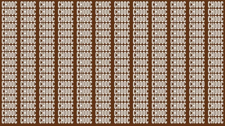 Brain Teaser: If You Have Eagle Eyes Find The Word Choco In 18 Secs