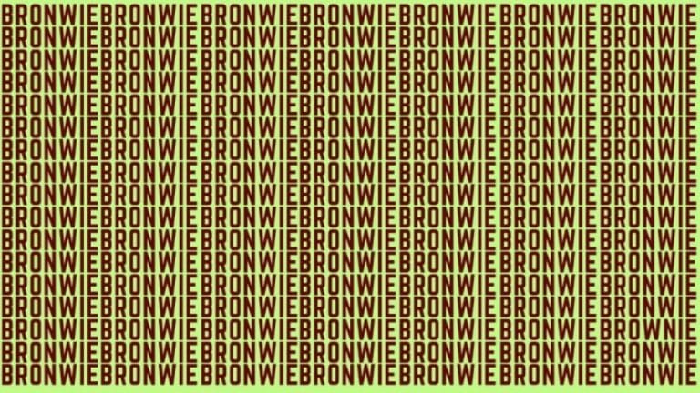 Brain Teaser: If You Have Eagle Eyes Find The Word Brownie In 15 Secs