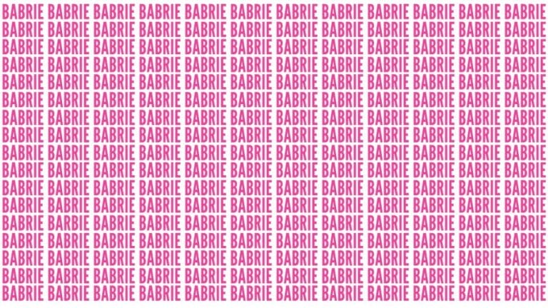 Brain Teaser: If You Have Eagle Eyes Find The Word Barbie In 22 Secs