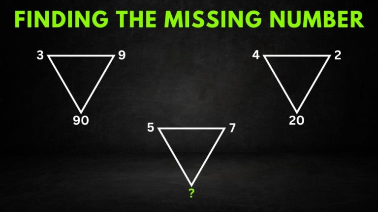 Brain Teaser: Complete This Triangle Math Puzzle By Finding The Missing Number