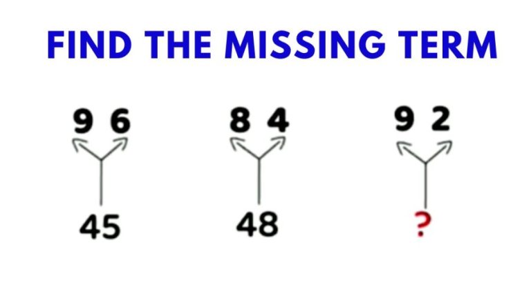 Brain Teaser IQ Test: Find the missing term in less than 1 minute