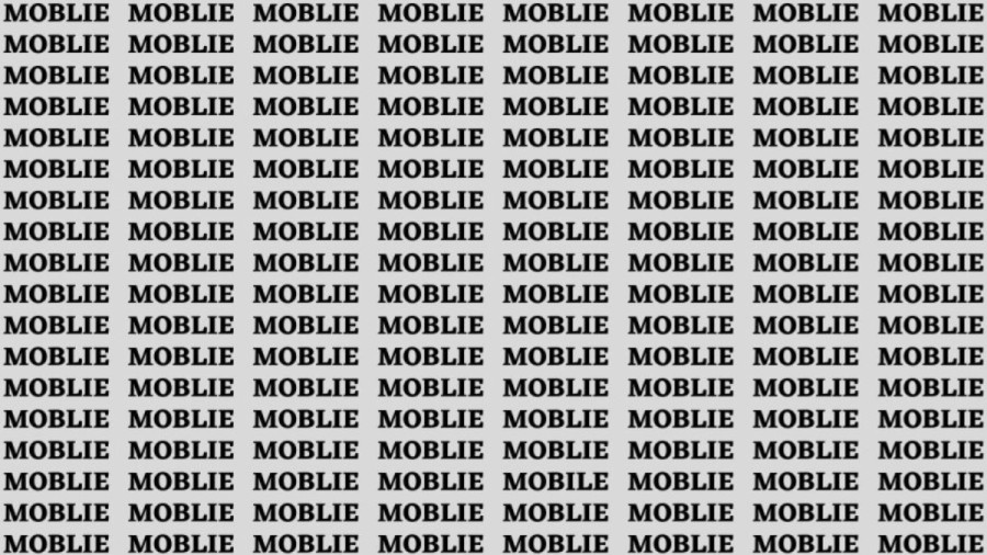 Brain Teaser: If You Have Eagle Eyes Find Mobile among Moblie in 20 Secs