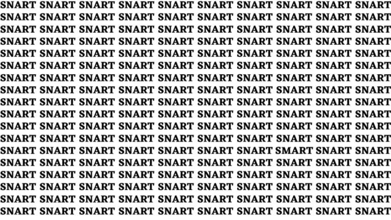 Brain Teaser: If You Have Eagle Eyes Find Smart In 15 Secs