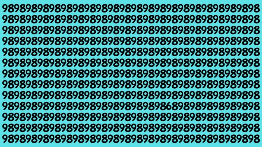 Brain Teaser: If You Have Sharp Eyes Find The Number 6 In 18 Secs