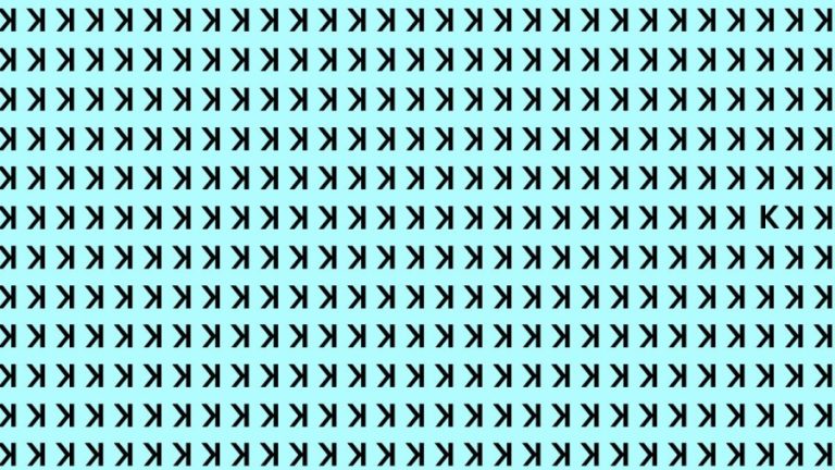 Brain Teaser: If you have Eagle Eyes find the K in 15 Secs