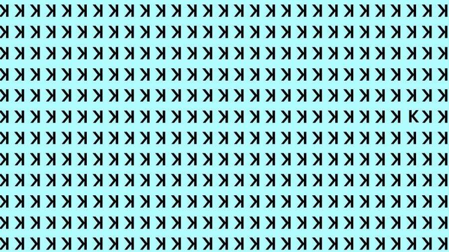 Brain Teaser: If you have Eagle Eyes find the K in 15 Secs