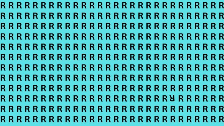 Brain Teaser: If you have Sharp Eyes find the R in 15 Seconds?