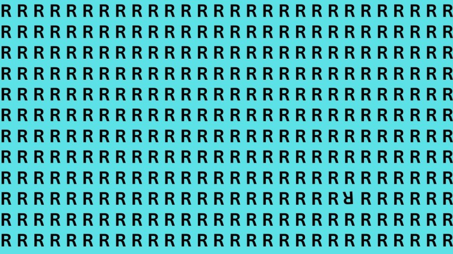 Brain Teaser: If you have Sharp Eyes find the R in 15 Seconds?