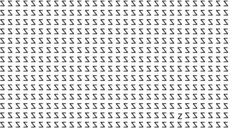 Brain Teaser: If you have Sharp Eyes find the Z in 15 Seconds?