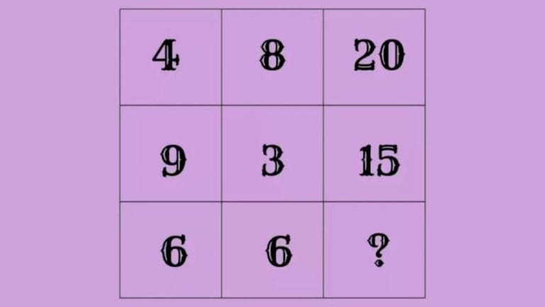 Brain Teaser Math Puzzle For Genius Minds: Find The Missing Number