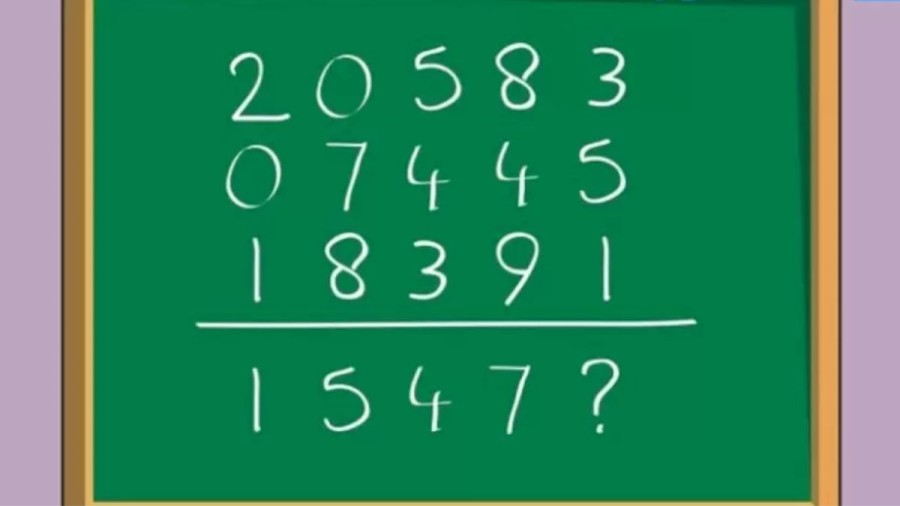 Brain Teaser Math Puzzle: What Number should Replace the Question Mark in this?