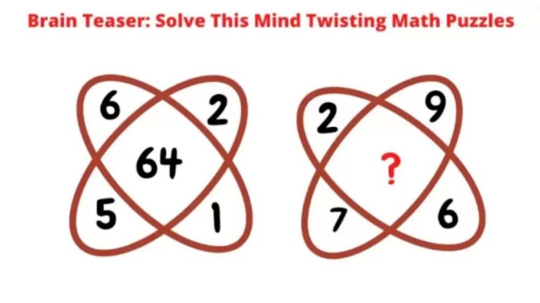 Brain Teaser Mind Twisting Math Puzzles: Can you solve and find the missing number?