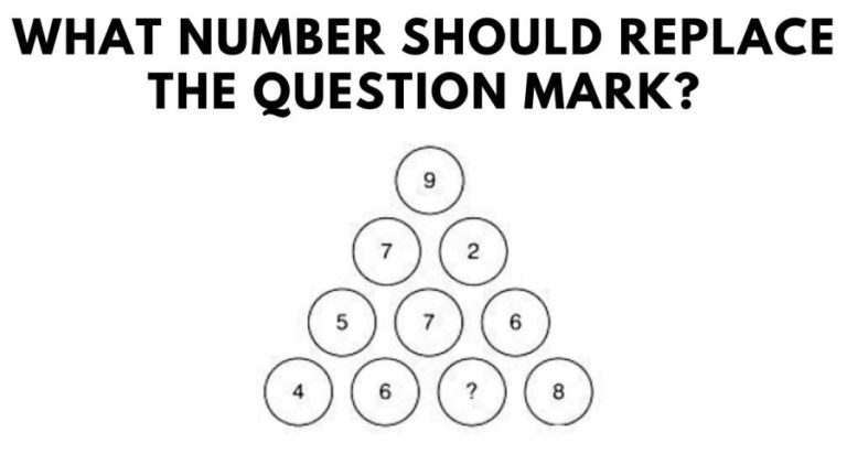 Brain Teaser Pyramid Math Puzzle: What Number Should Replace The Question Mark?