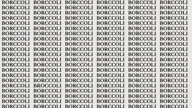 Brain Test : If You Have Sharp Eyes Find The Broccoli in 18 secs