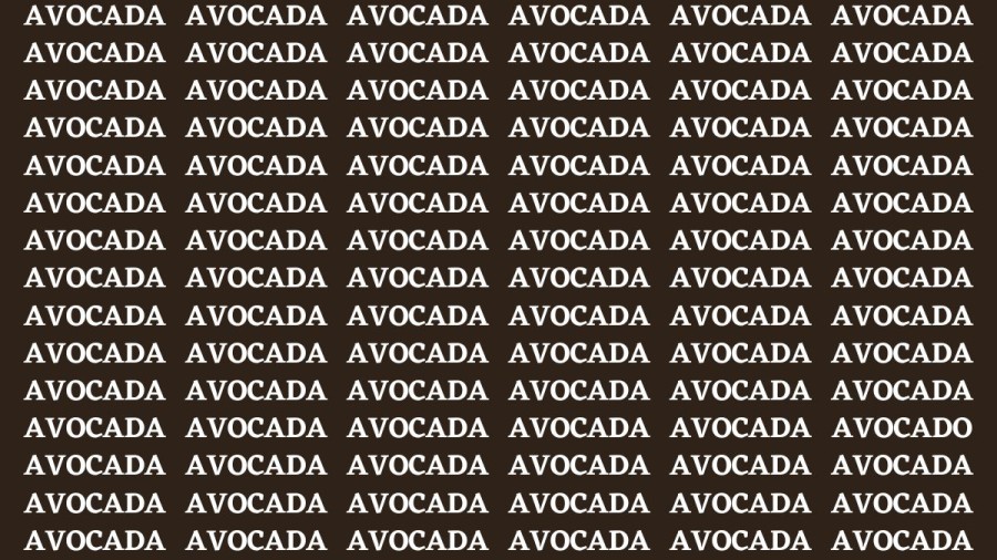 Brain Test: If you have Hawk Eyes Find Avocado among Avocada in 20 Secs?