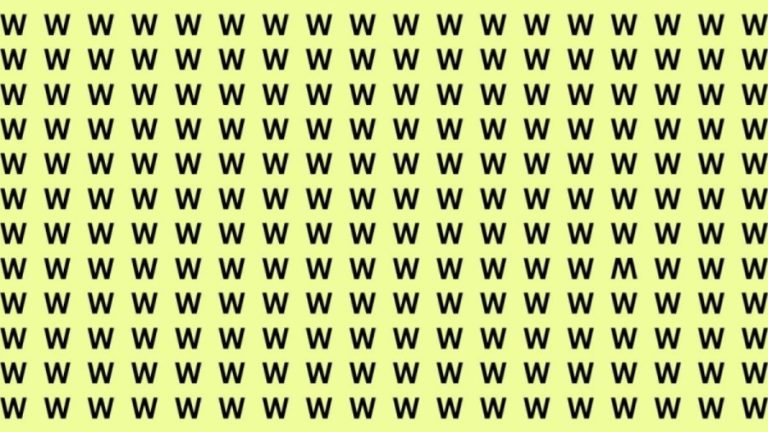 Can you find the Inverted ‘W’ in this Image within 18 Seconds? Explanation and Solution to the Optical Illusion