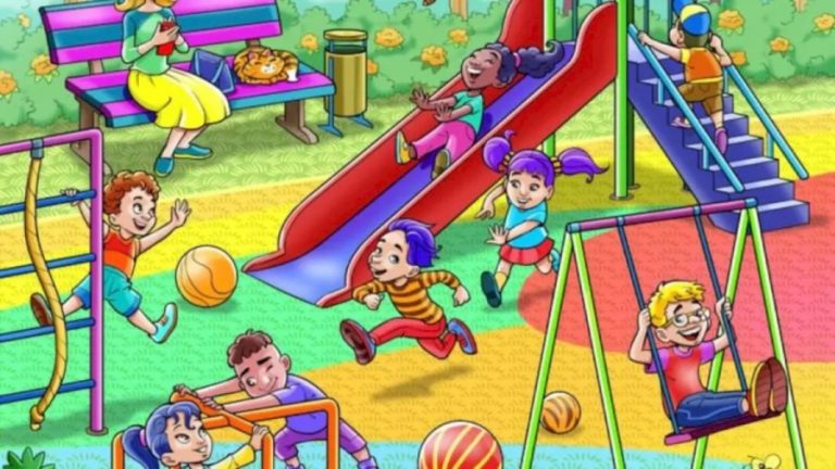 Hurry! Save the Kids by Spotting the Tiger before it Ambushes in this Optical Illusion