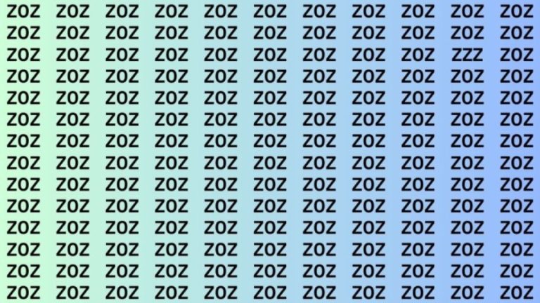 Observation Skills Test: Can You Find the ZZZ Among Z0z in 10 Seconds?