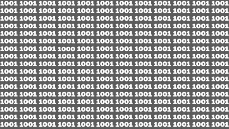 Observation Skills Test: Can you find the number 1000 among 1001 in 10 seconds?