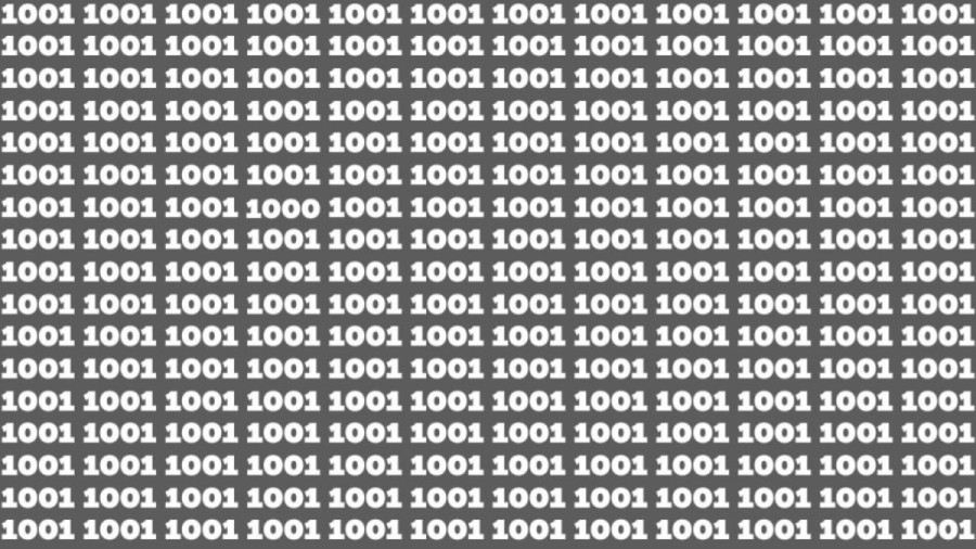 Observation Skills Test: Can you find the number 1000 among 1001 in 10 seconds?