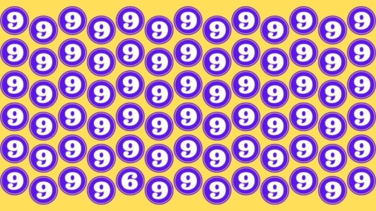 Optical Illusion Challenge: If you are good at numbers spot the Hidden Number 6 in the given picture within 8 secs