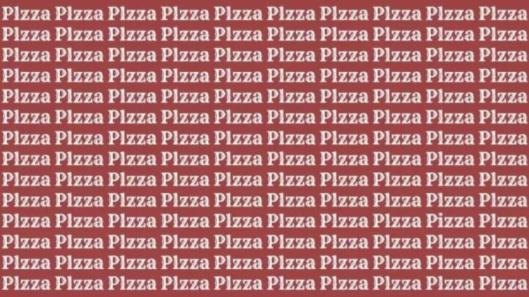 Optical Illusion: If You Have Eagle Eyes Find Word Pizza In 20 Secs