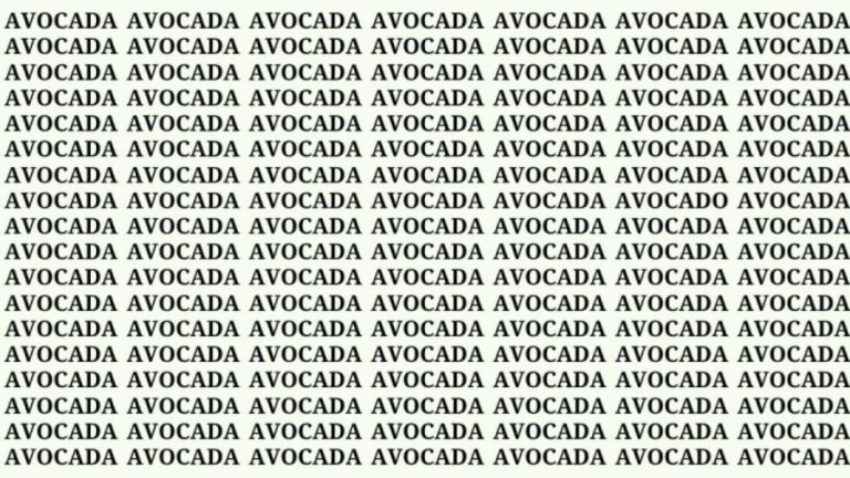 Optical Illusion: If you have Eagle Eyes find Avocado among Avocada in 20 Secs?