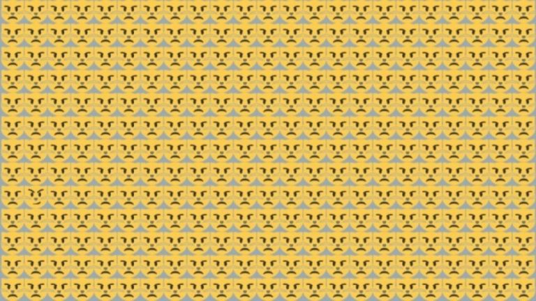 Optical illusion Challenge: Try to identify the Odd Emoji in this picture within 10 seconds