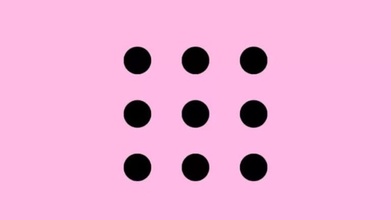 Think Creatively To Solve This Brain Teaser: Can You Connect 9 Dots With Just 3 Lines?