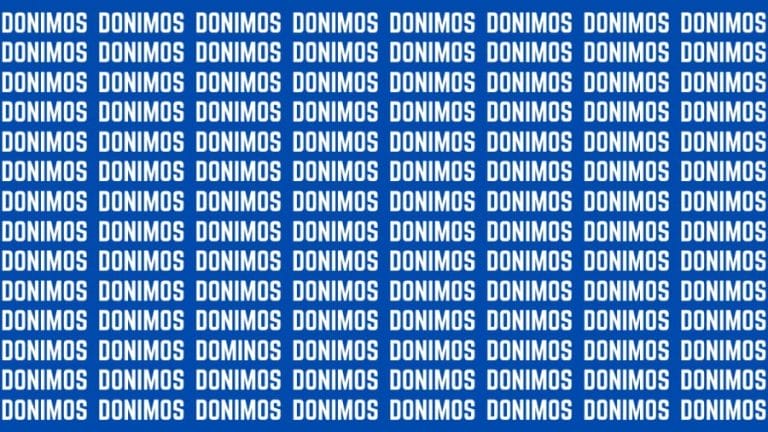 Brain Teaser: If You Have Sharp Eyes Find The Word Dominos In 20 Secs