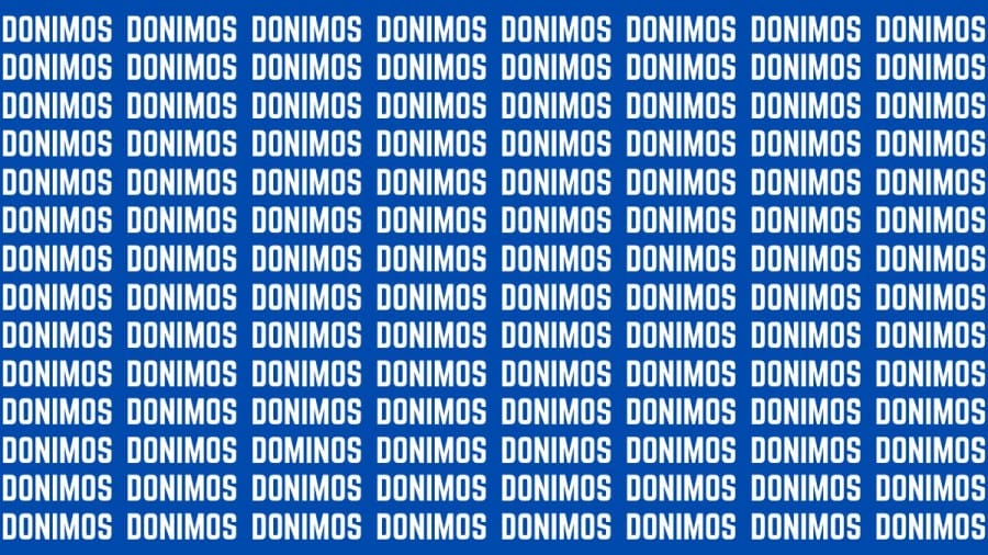 Brain Teaser: If You Have Sharp Eyes Find The Word Dominos In 20 Secs