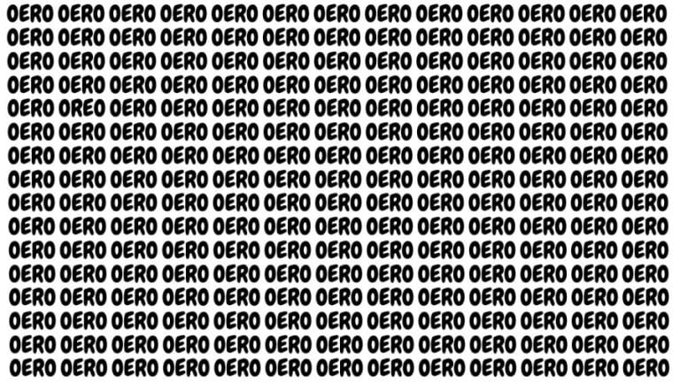 Brain Teaser: If You Have Eagle Eyes Find The Word Oreo In 17 Secs