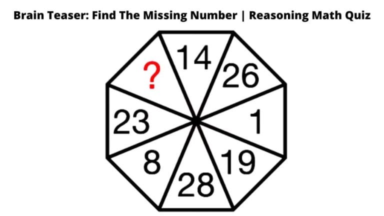 Brain Teaser: Find The Missing Number