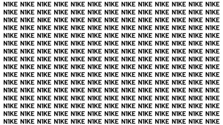 Brain Teaser: If You Have Eagle Eyes Can You Find Nike In 17 Secs