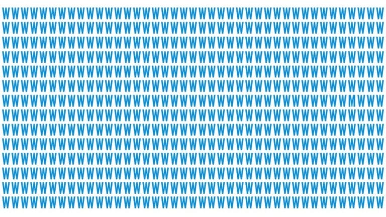 Brain Teaser: If You Have Eagle Eyes Find M Among W In 15 Secs