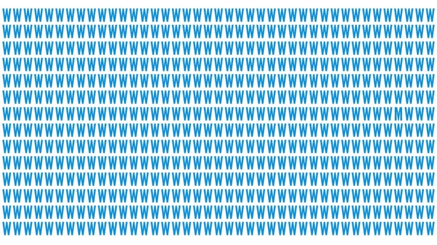 Brain Teaser: If You Have Eagle Eyes Find M Among W In 15 Secs